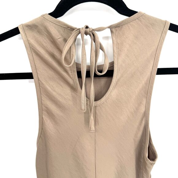 HOUSE OF HARLOW 1960 Champagne Tan Silky Bodycon Midi Dress Size XS - Picture 5 of 7